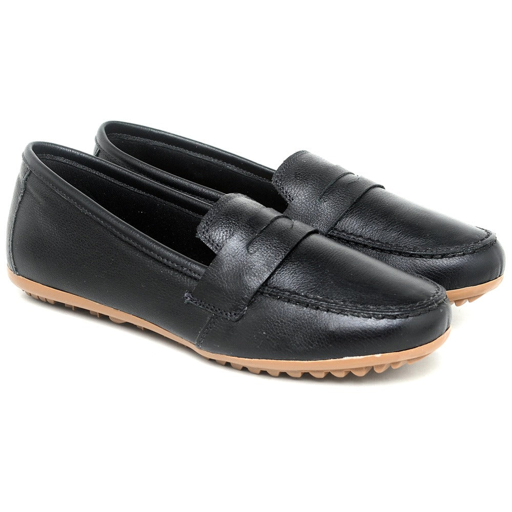 Mocassim Paola Ferrara - Todo Forrado - VÁRIAS CORES - COURO LEGÍTIMO - 10x R$21,99